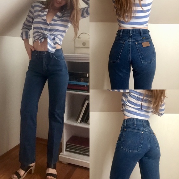 vintage high waisted wrangler jeans